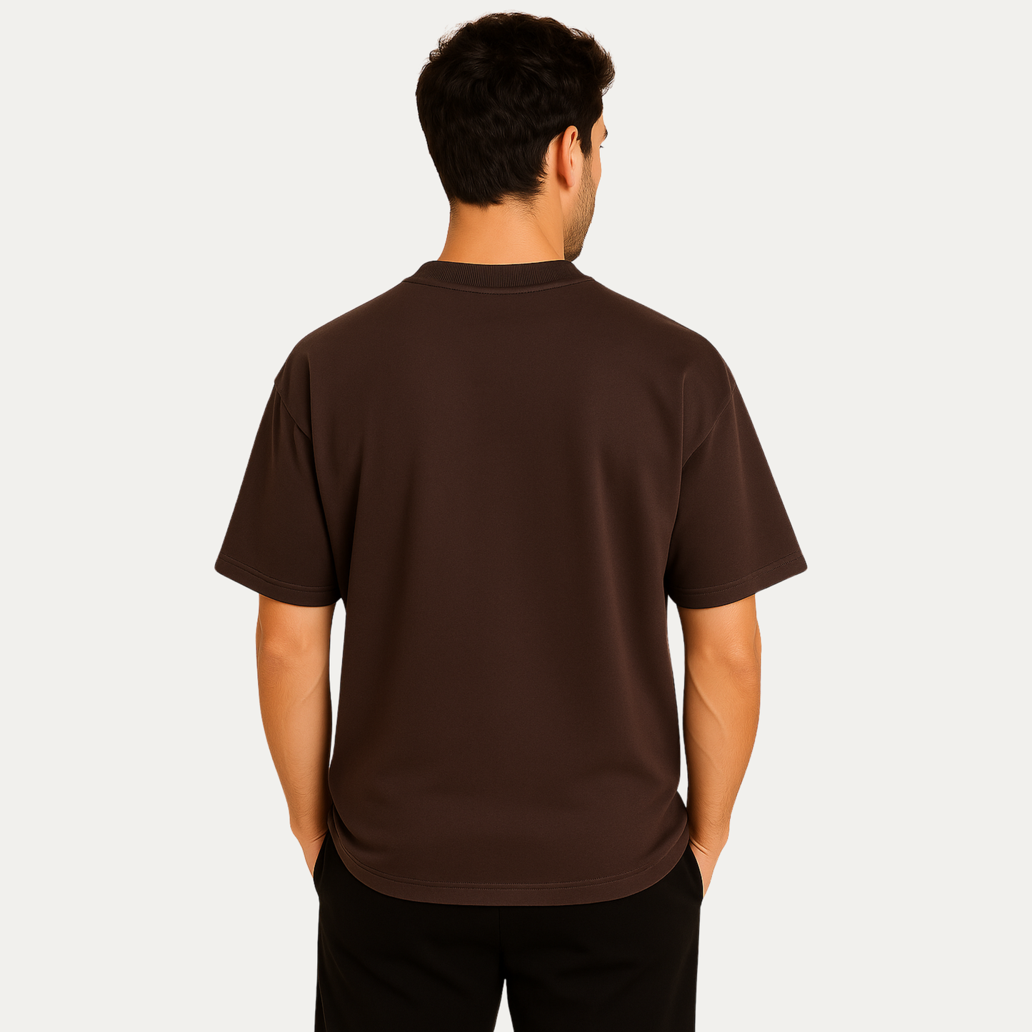 French Terry Oversized Plain T-Shirt