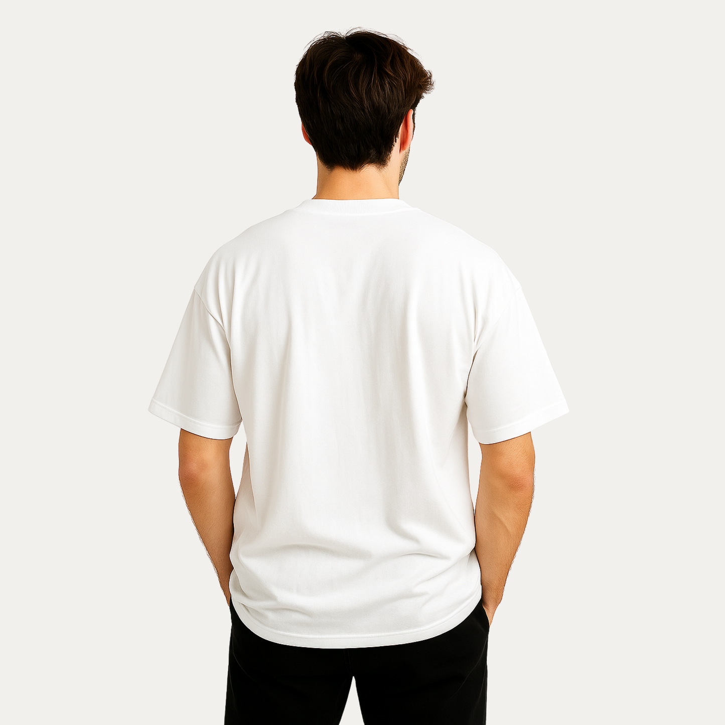 French Terry Oversized Plain T-Shirt