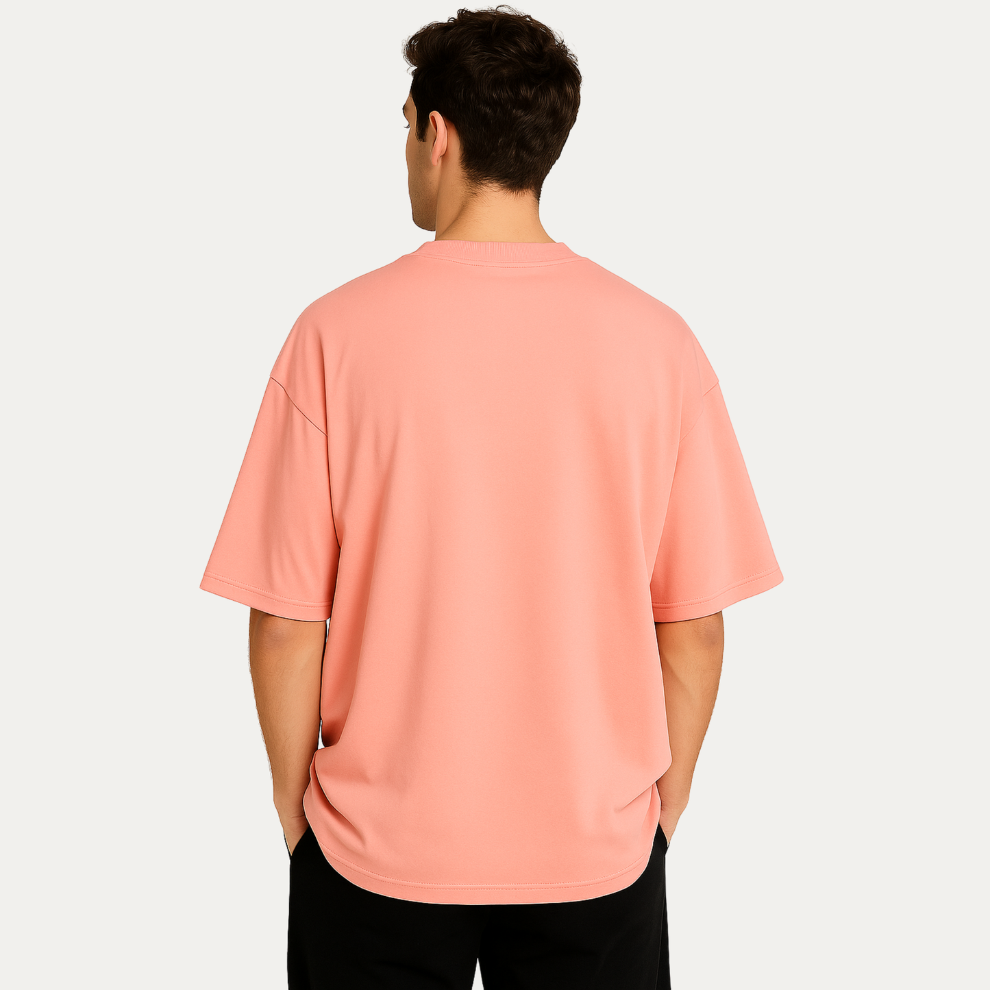 French Terry Oversized Plain T-Shirt