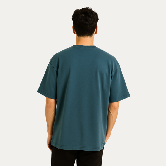 French Terry Oversized Plain T-Shirt