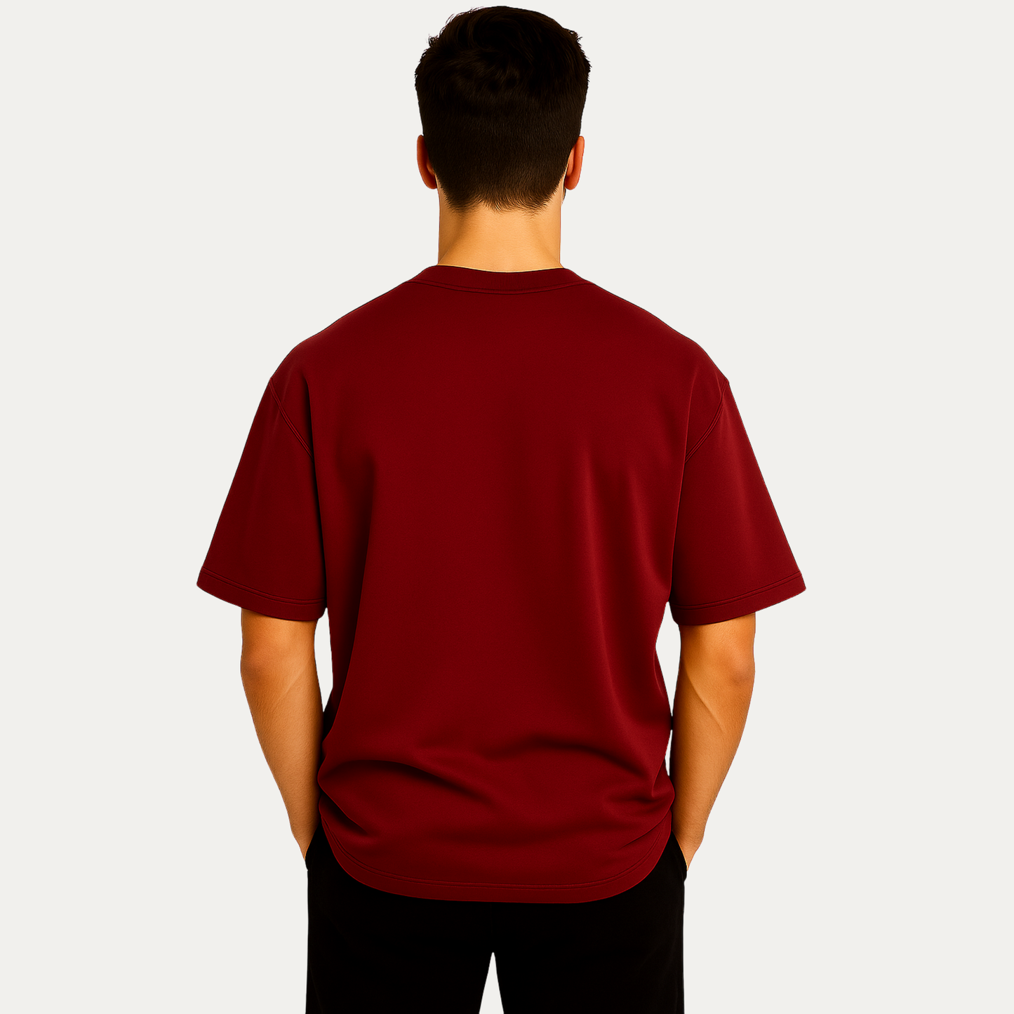French Terry Oversized Plain T-Shirt