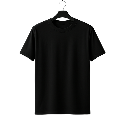 Man and  Women Black Premium Terry Cotton Oversize Fit Tshirt
