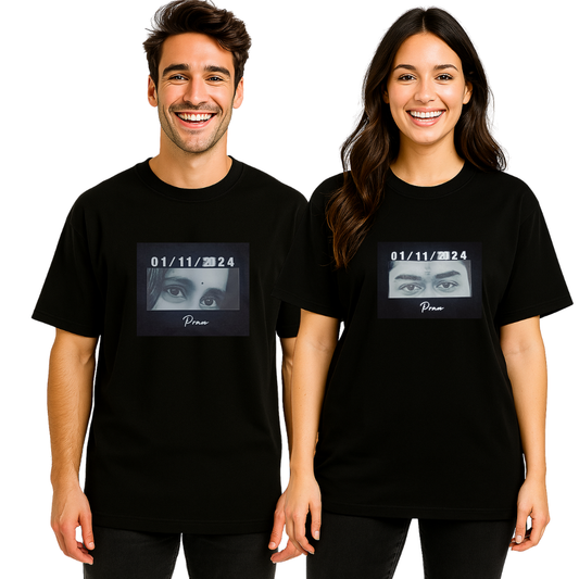 Couple Oversized T-Shirt With Custom Print