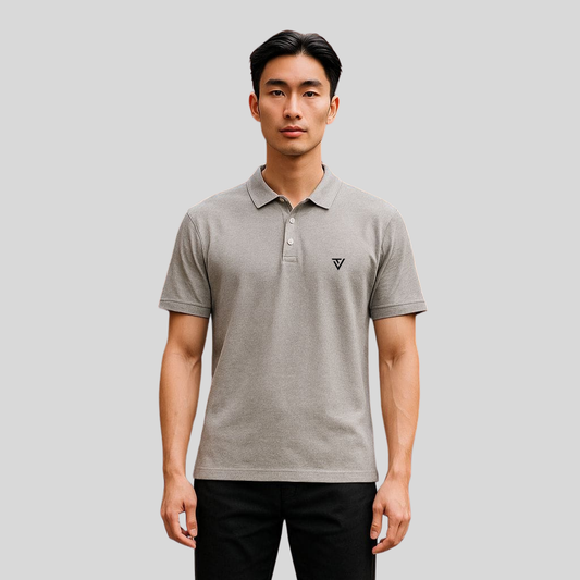 Grey Premium Cotton Bio Wash T-Shirt