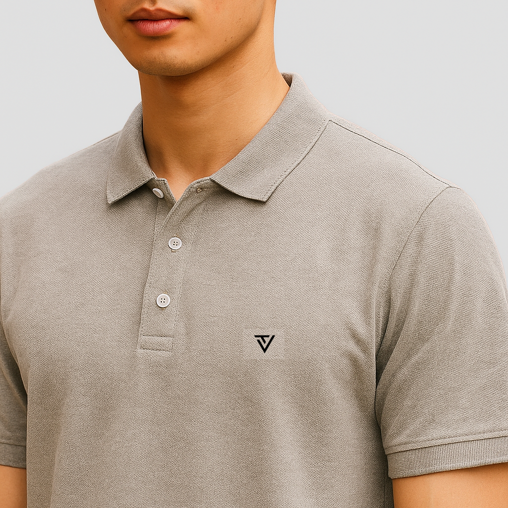 Grey Premium Cotton Bio Wash T-Shirt