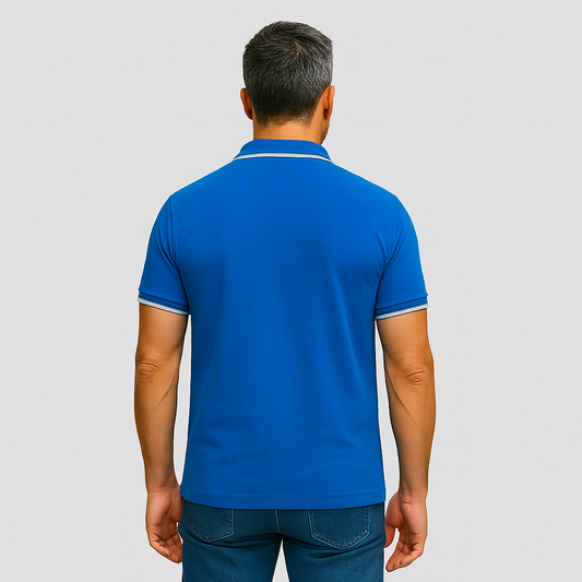 Royal Blue Premium Cotton with White Tipping