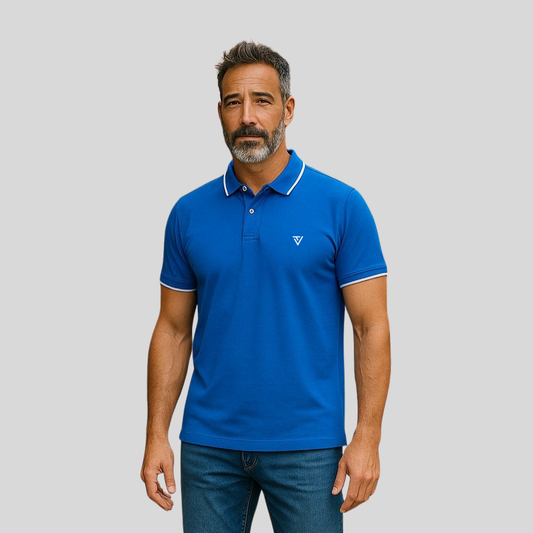 Royal Blue Premium Cotton with White Tipping