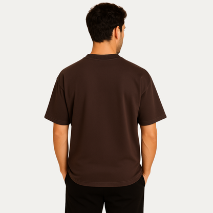 French Terry Oversized Plain T-Shirt