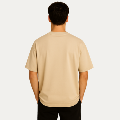 French Terry Oversized Plain T-Shirt