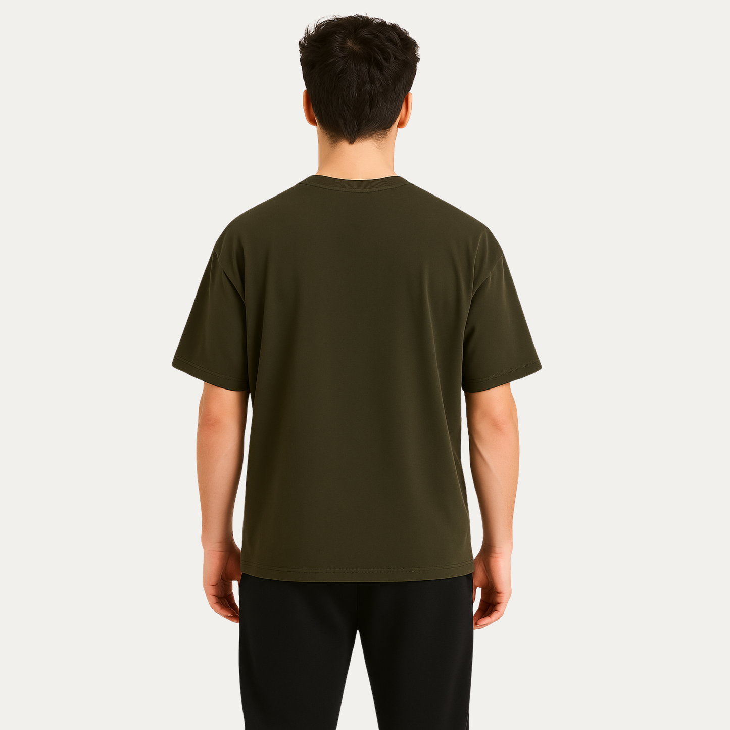 French Terry Oversized Plain T-Shirt