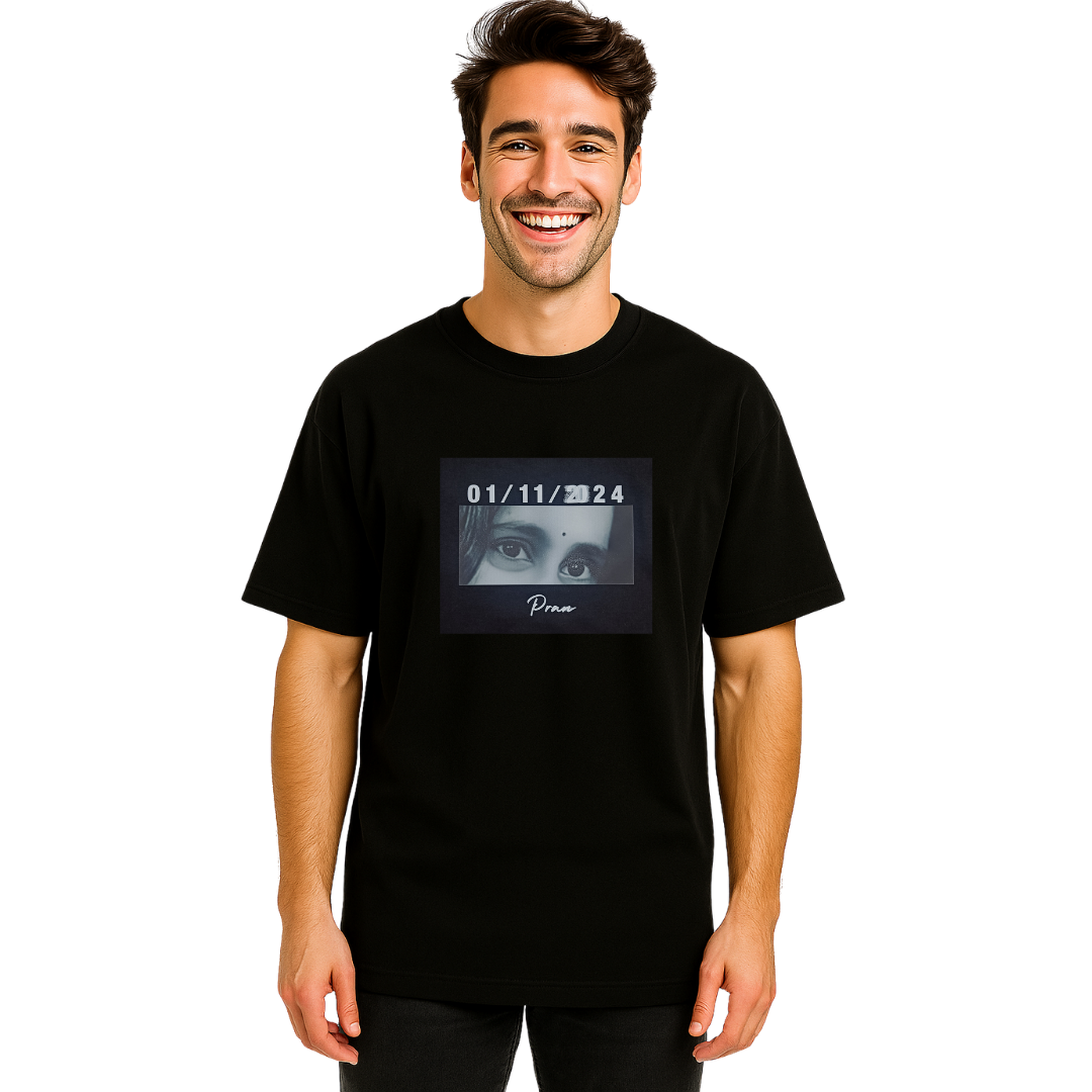 Couple Oversized T-Shirt With Custom Print