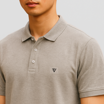 Grey Premium Cotton Bio Wash T-Shirt