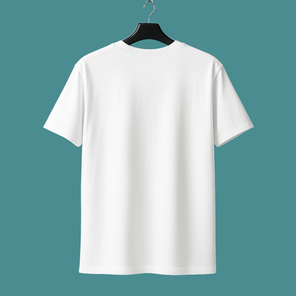 Man and Women White Premium Premium Terry Cotton Oversize Fit Tshirt