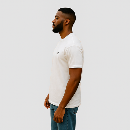 Premium White Cotton Over Size T-Shirt