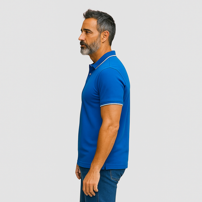 Royal Blue Premium Cotton with White Tipping